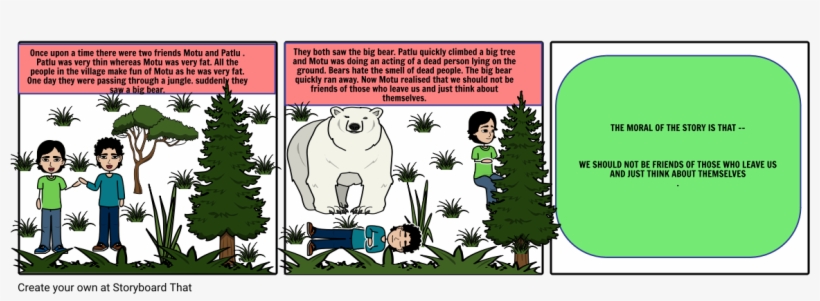 Dead Tree Clipart Thin - Two Friends And The Bear Story, transparent png