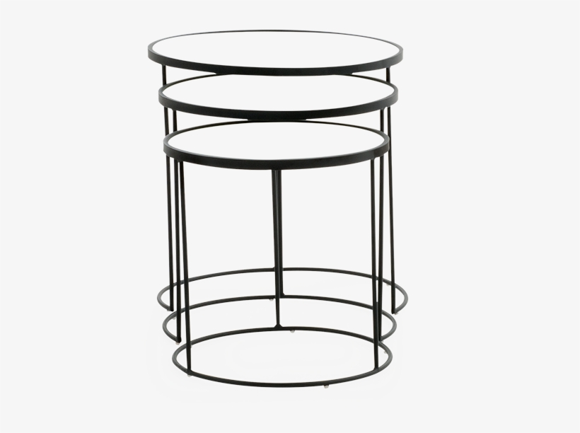 Image For Glass And Metal End Table Set From Brault - End Table, transparent png
