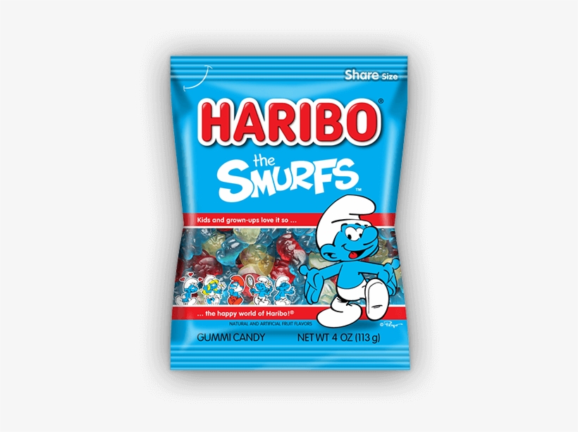 Haribo Smurfs, transparent png