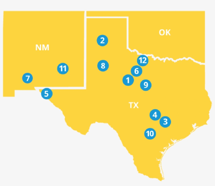 Map Of Locations - Map Of Texas, transparent png