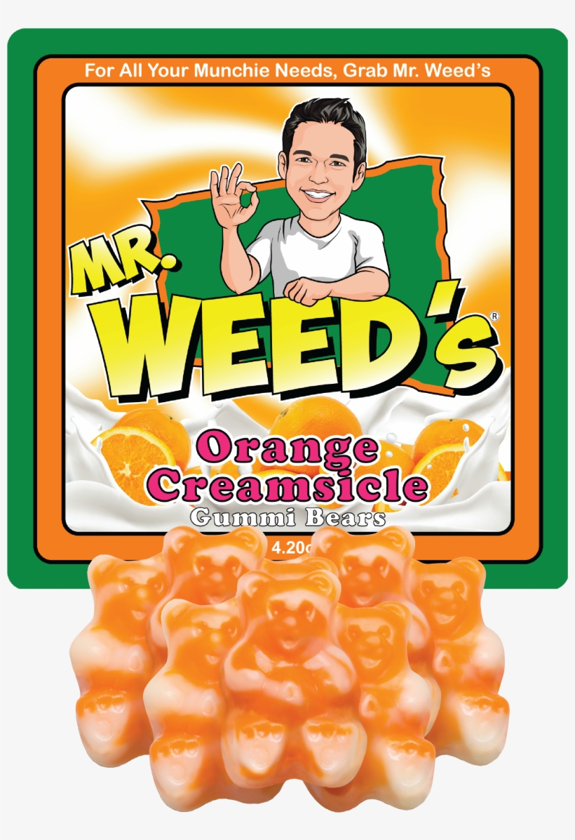 Orange Creamsicle Gummi Bears, transparent png