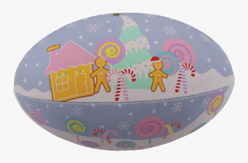 Candy Shower Rugby Ball - Balloon, transparent png