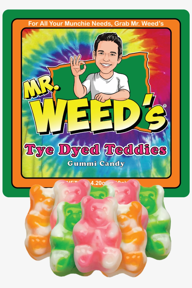 Tye Dyed Teddies Gummi Bears - Gummy Bear, transparent png