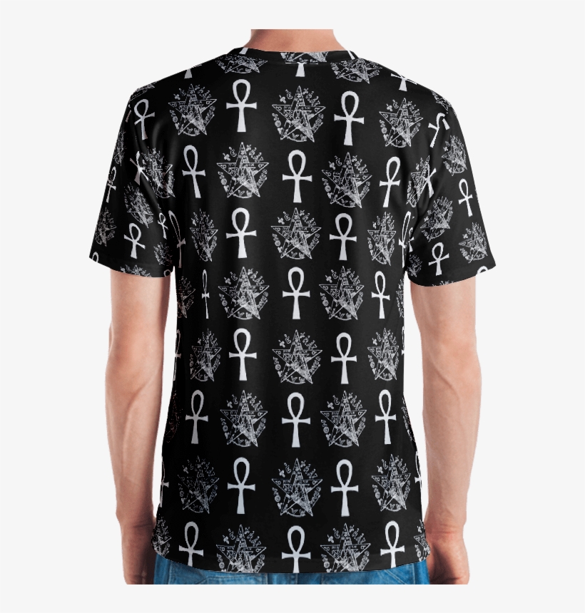 Ankh & Pentacle V-neck - Polo Shirt, transparent png