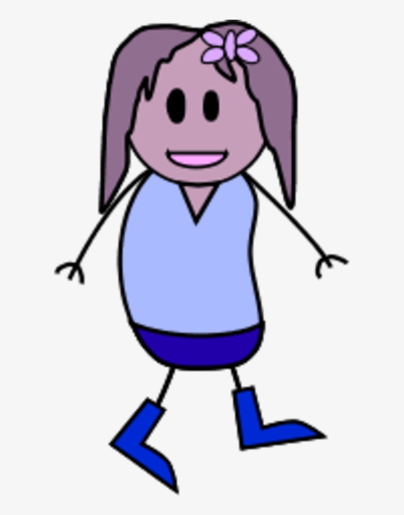 Girl Stick Figure - Woman Stick Figure, transparent png
