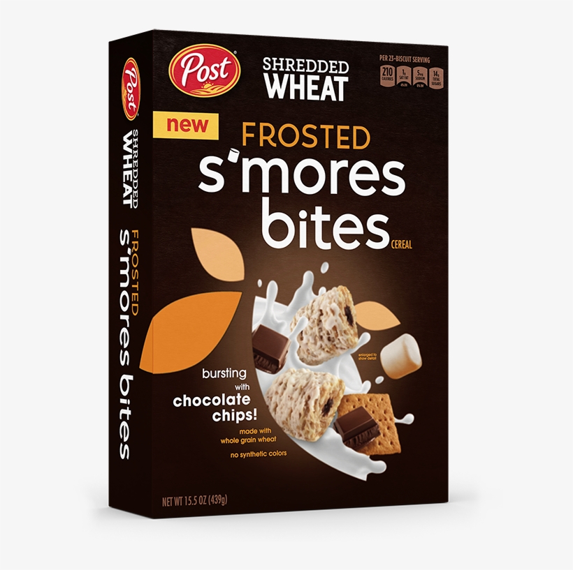 Packaging For Shredded Wheat Frosted S'mores Bites - Post Frosted Mixed Berry Shredded Wheat, transparent png