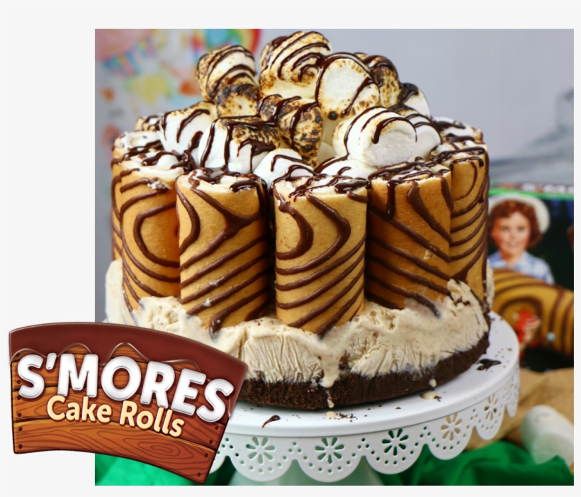 S'mores Cake Rolls Ice Box Cake - Chocolate Cake, transparent png