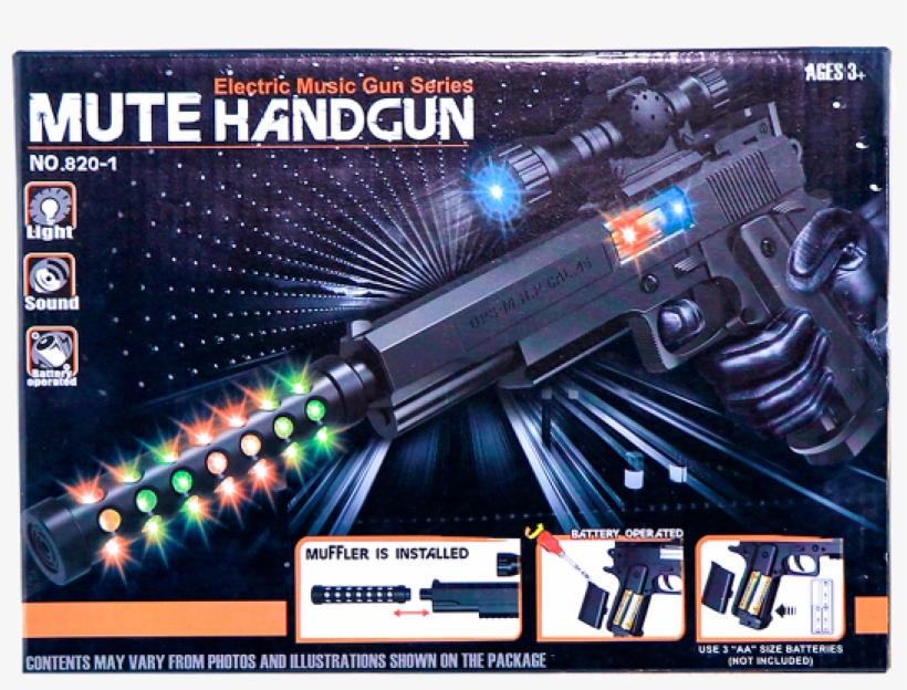 Minime Mute Hand Gun Electric Music Gun Series - Machine Gun, transparent png