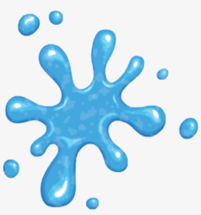 Water Drop Blue Slime Slimeart Snow Cool Art Color - Slime Icon, transparent png