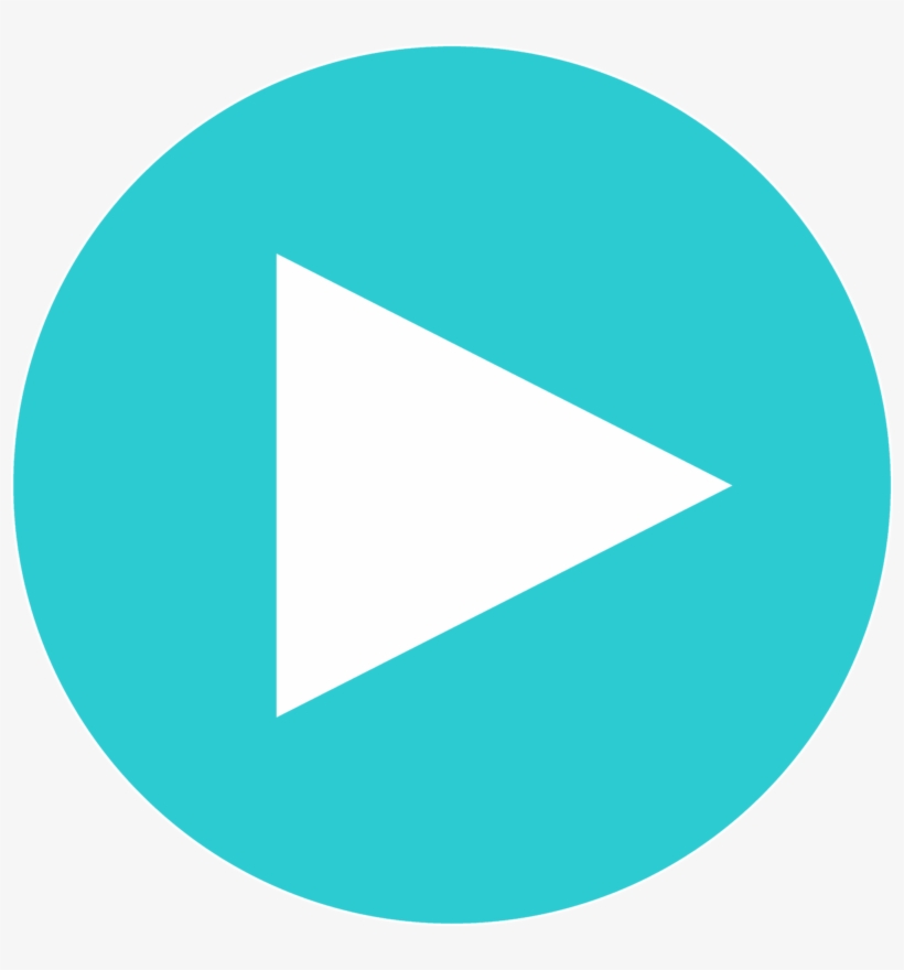 Aqua Play Button - Телеграм Лого Пнг, transparent png