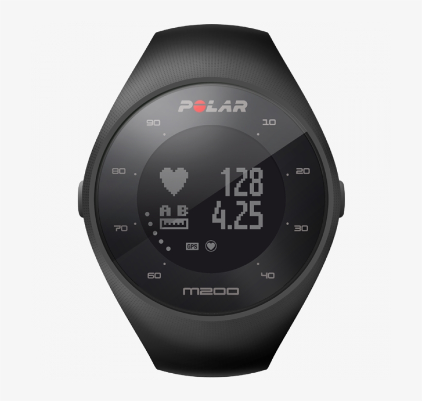 Polar M200 Heart Rate Monitor, Black - Polar, transparent png