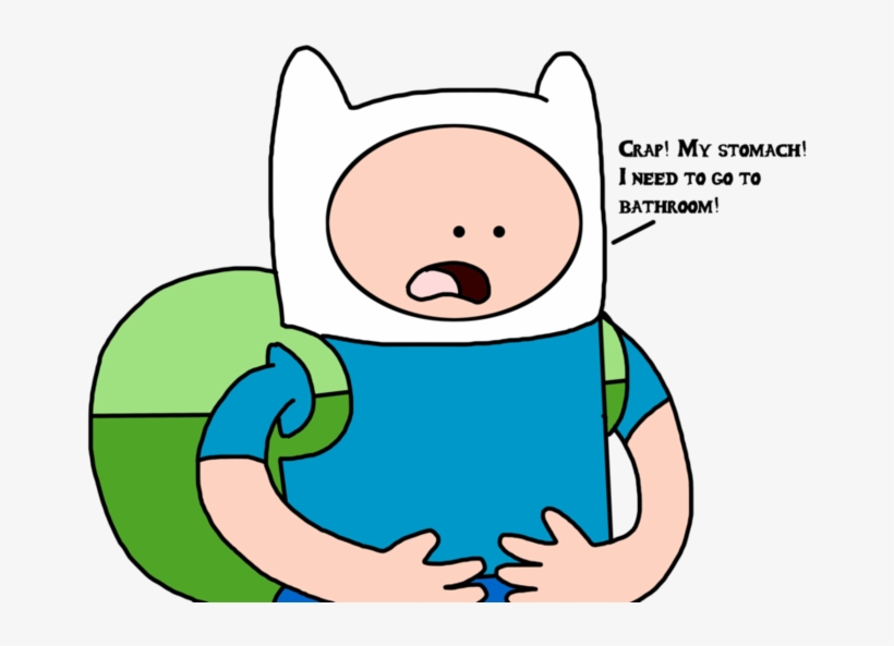 Finn With A Upset Stomach By Marcospower - Upset Tummy, transparent png