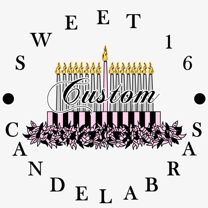Custom Sweet 16 Candelabras Logo Design By Cfcaar - Kindle Library, transparent png