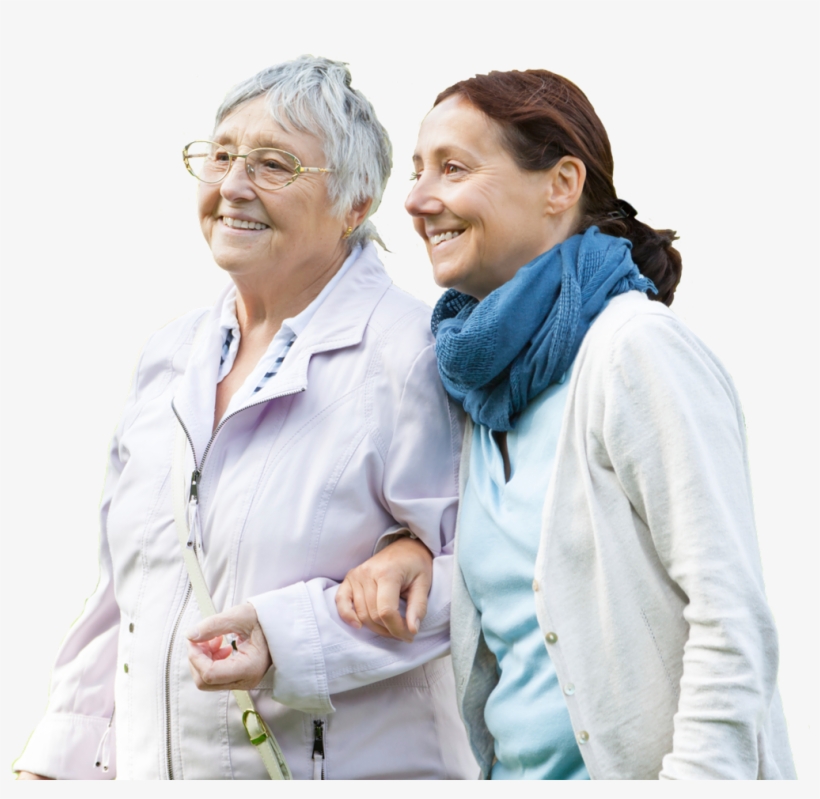 Walking With Caregiver - Senior Citizen, transparent png