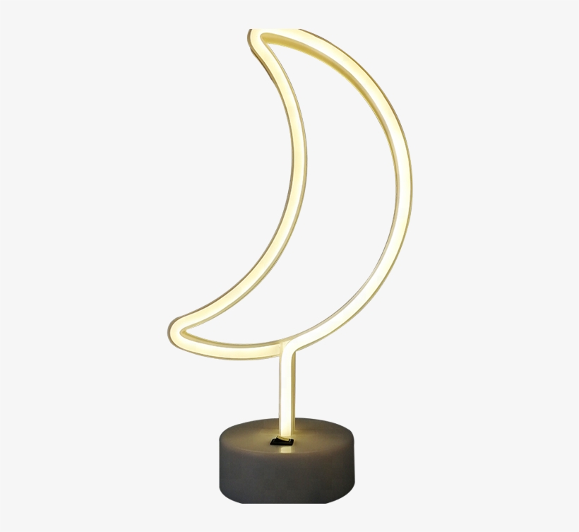 8mm Led Tube Moon Neon Light Sculpture Desk Lamp - Trophy, transparent png