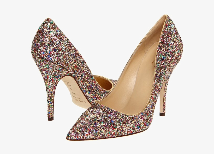 rainbow glitter heels