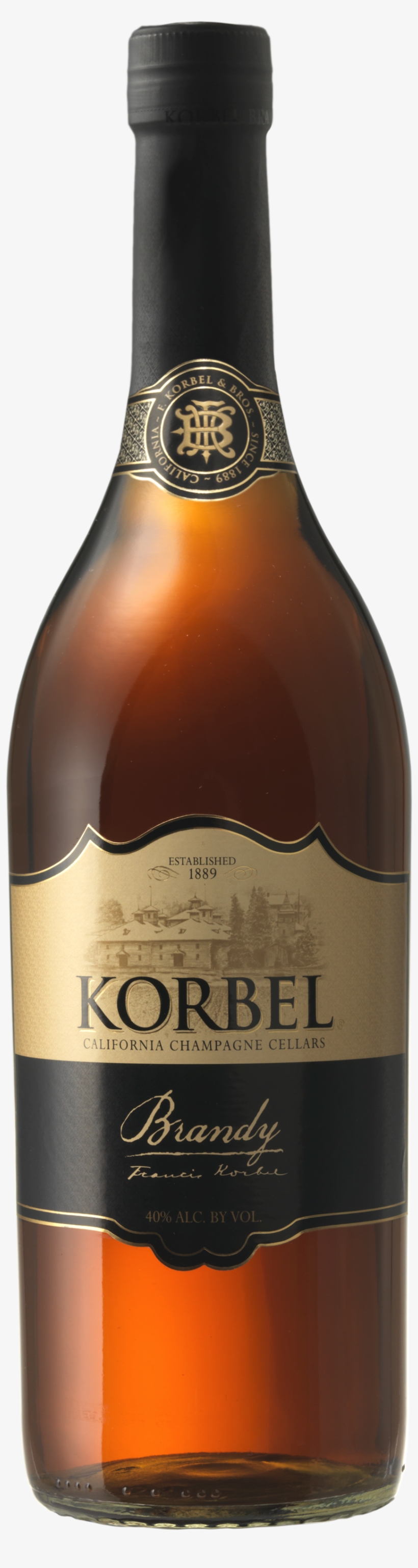 Kb 1l Bottle - Korbel Brandy 1 Liter, transparent png