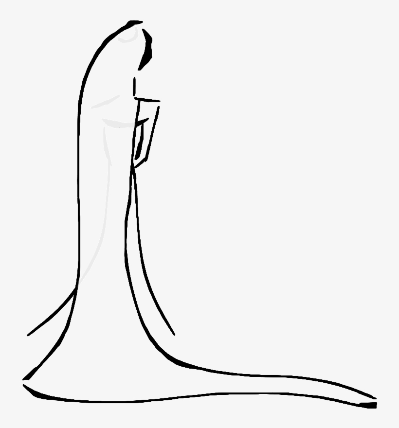 Veil Drawings Monarch Copy2 - Line Art, transparent png