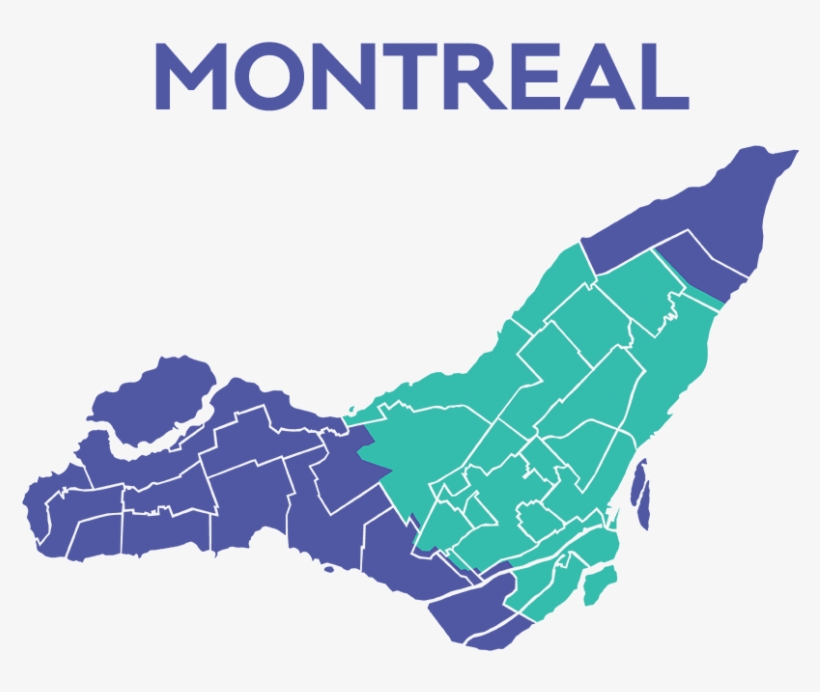 Important Before You Buy A Gift Card, Click On One - Map Of Montreal Boroughs, transparent png
