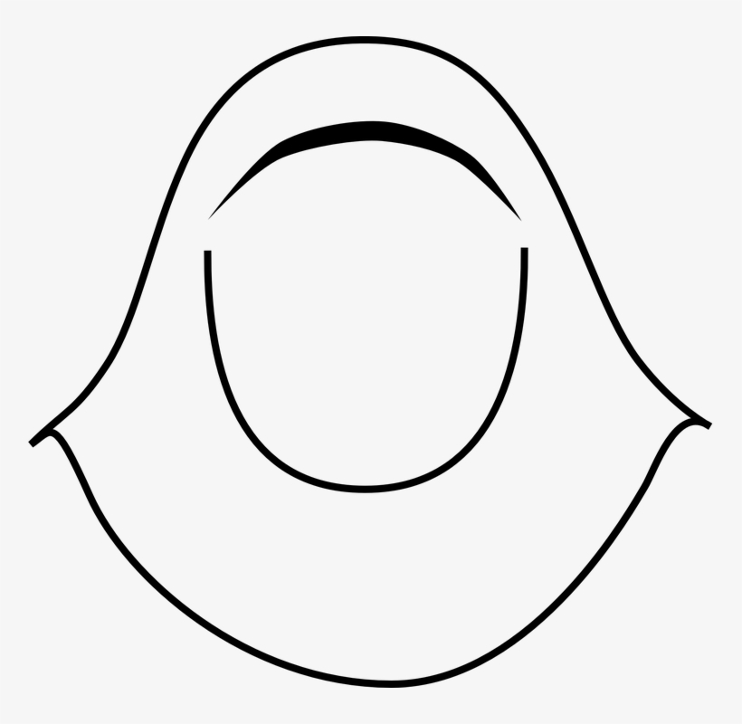 Veil Clipart Tudung - Hijab Clip Art, transparent png