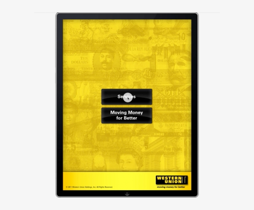 Western Union Also Needed An Ipad App That Could Describe - Western Union, transparent png
