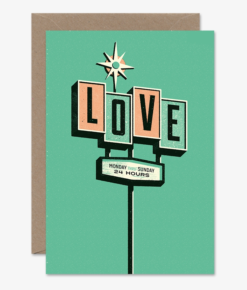 Love 24/7 - Sign, transparent png