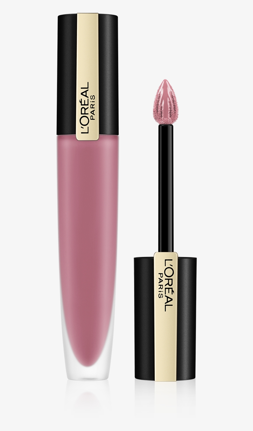 Rouge Signature Matte Liquid Lipstick - L Oreal Rouge Signature I Embrace, transparent png