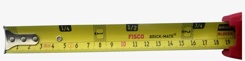 Fisco 8m Brick Mate Tape Measure - Number, transparent png
