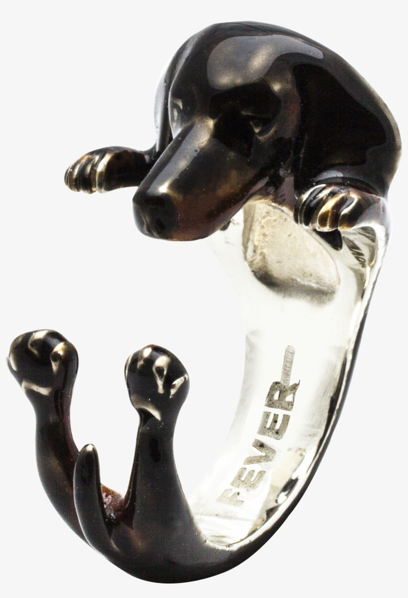 Dachshund Hug Ring, transparent png