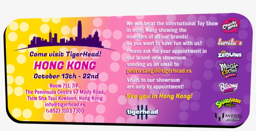 Come And Visit Tigerhead In Hong Kong - Poster, transparent png