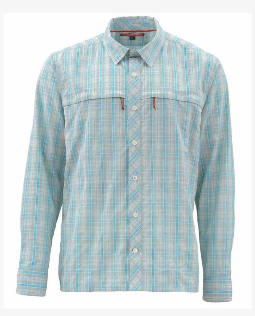 Simms Stonecold Ls Shirt '18 - Plaid, transparent png