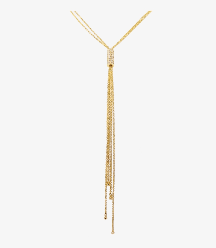 Multi Strand Tassel Necklace - Chain, transparent png