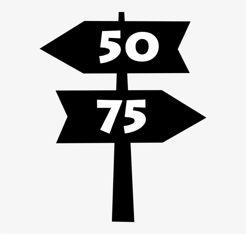 Vector Illustration Of Highway Or Street Signs With - Cross, transparent png