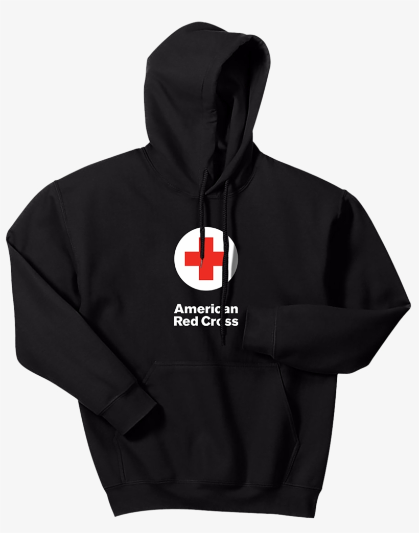 Hooded Pullover Sweatshirt With American Red Cross - American Red Cross Hoodie, transparent png
