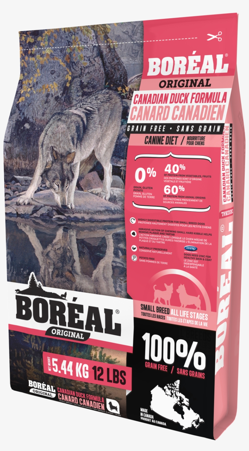 Original Small Breed Duck - Boreal Dog Food Review, transparent png