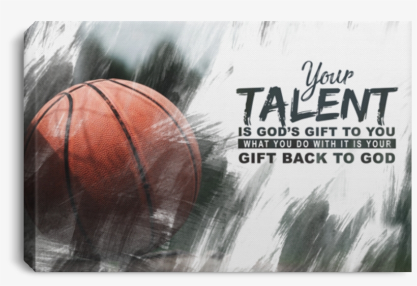 God's Gift Basketball Ball Canvas Wall Art Alca223 - Ball, transparent png