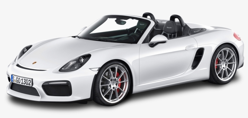 White Porsche Boxster Spyder Car - Porsche Boxster Png, transparent png