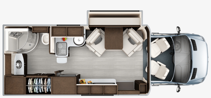 Arizona Travel Vans Images Unity Floorplans Leisure - 2019 Unity Murphy Bed, transparent png