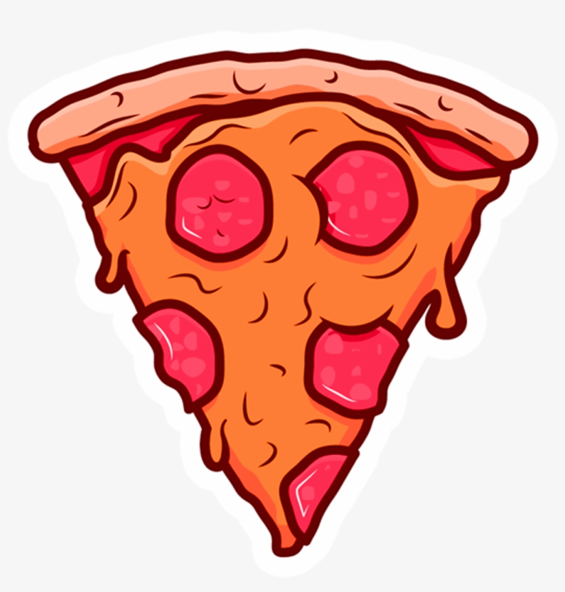 Pizza Sticker - Pizza Slice Cartoon Png, transparent png