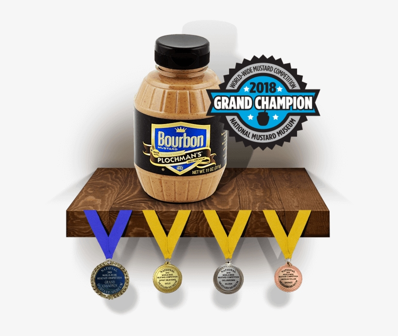 Our Bourbon Mustard Was Declared Grand Champion At - Gold Medal, transparent png