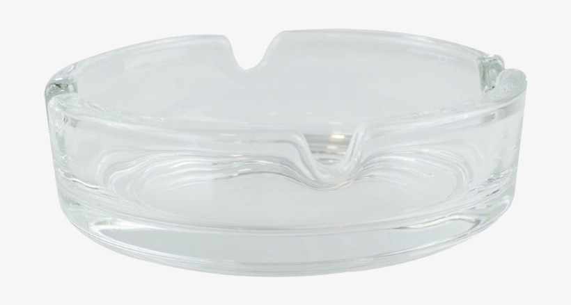 Clear Round Glass Ashtray Cigarette Smoking Ash Tray - Silver, transparent png