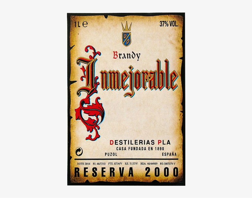 Etiqueta Inmejorable Reserva Segunda Generación - Illustration, transparent png