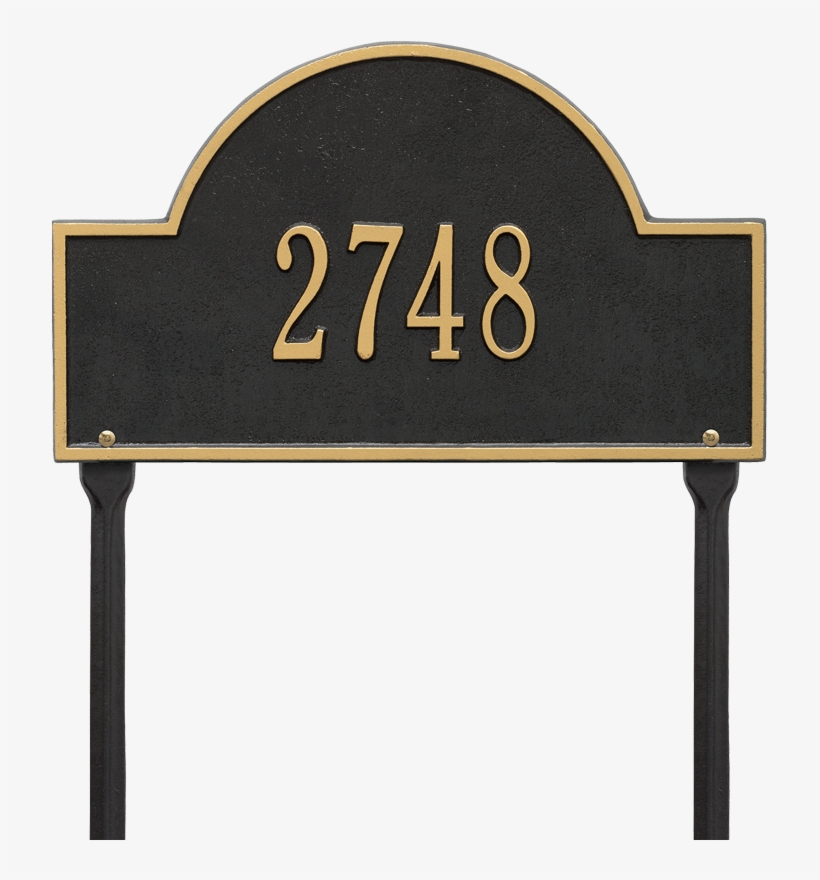 Arch Marker Standard One Line Lawn Plaque - House, transparent png