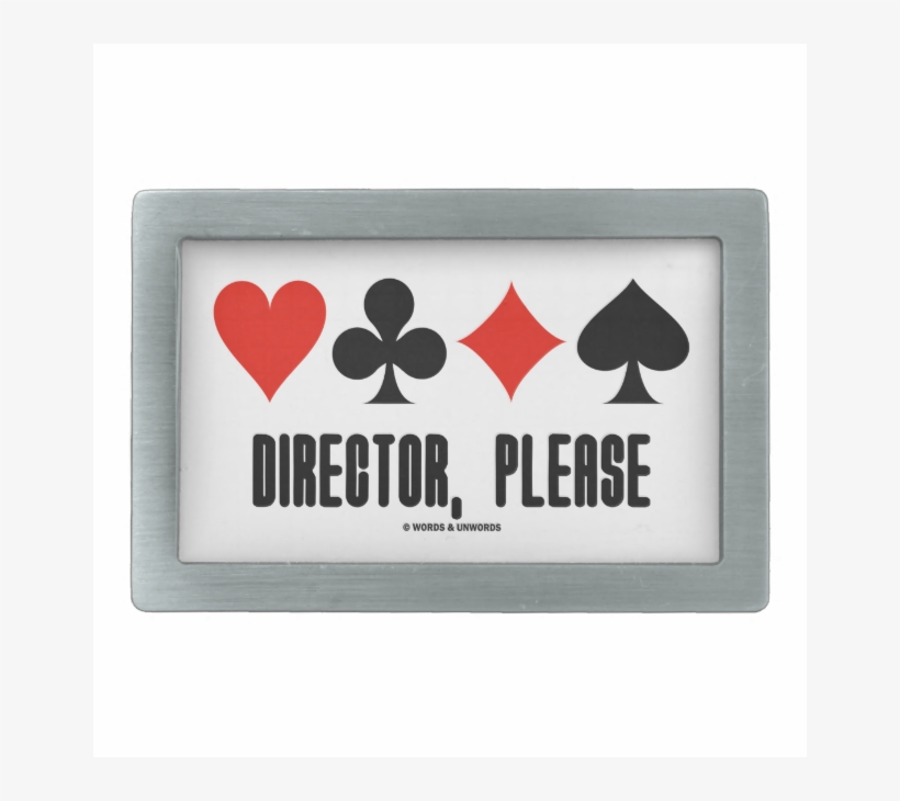 Director, Please Rectangular Belt Buckle - Belt Buckle, transparent png