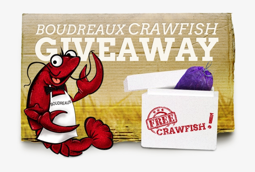 We Are Giving Away 30 Lbs Of Free Live Crawfish To - Cartoon, transparent png