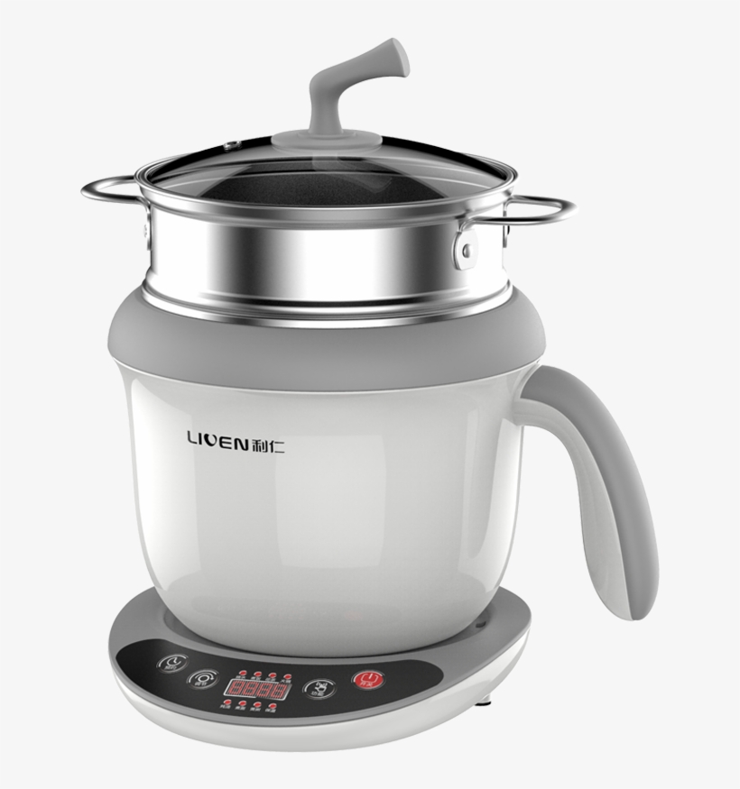 Lee Ren N1800 Multi-function Electric Cooker Dormitory - French Press, transparent png