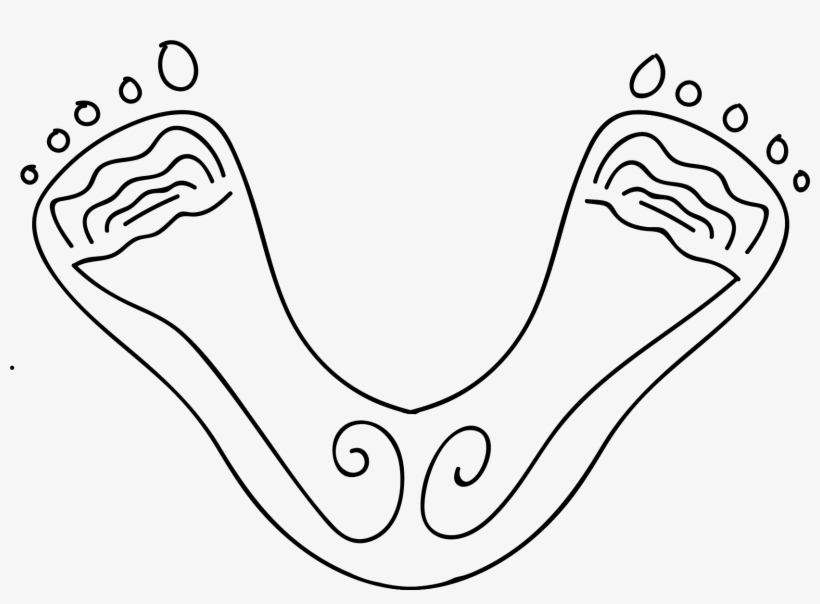Western's Barefooted Students March On - Line Art, transparent png