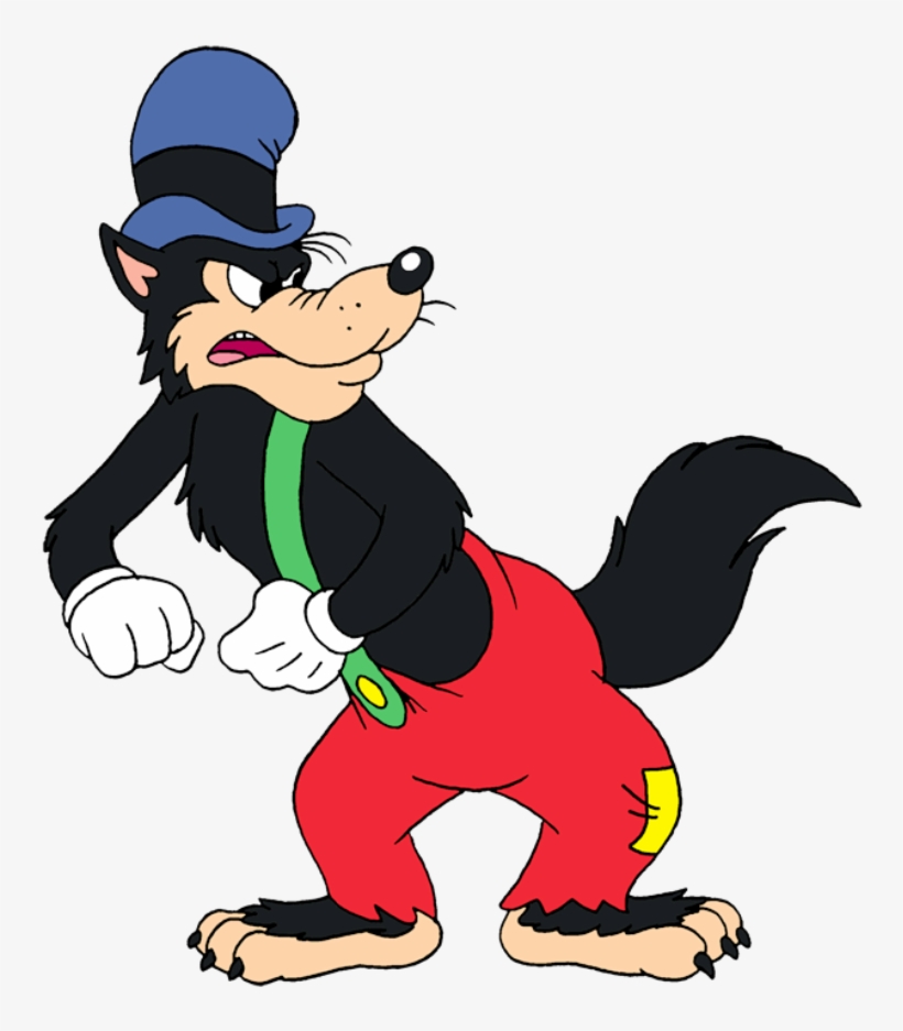 Zeke Wolf Looking Back-ds411 - Big Bad Wolf Animation, transparent png