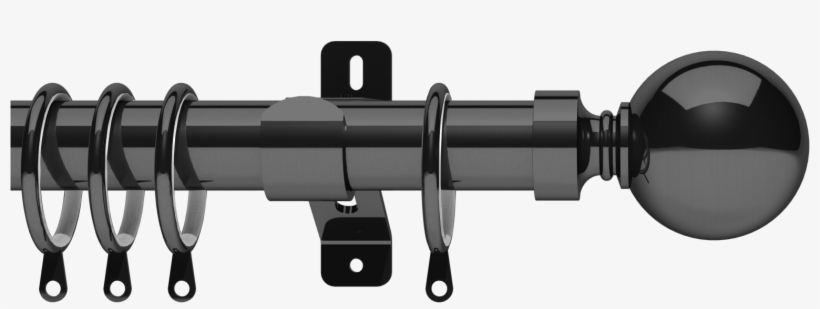 Belgravia 28mm Curtain Pole Graphite - Curtain Rod, transparent png