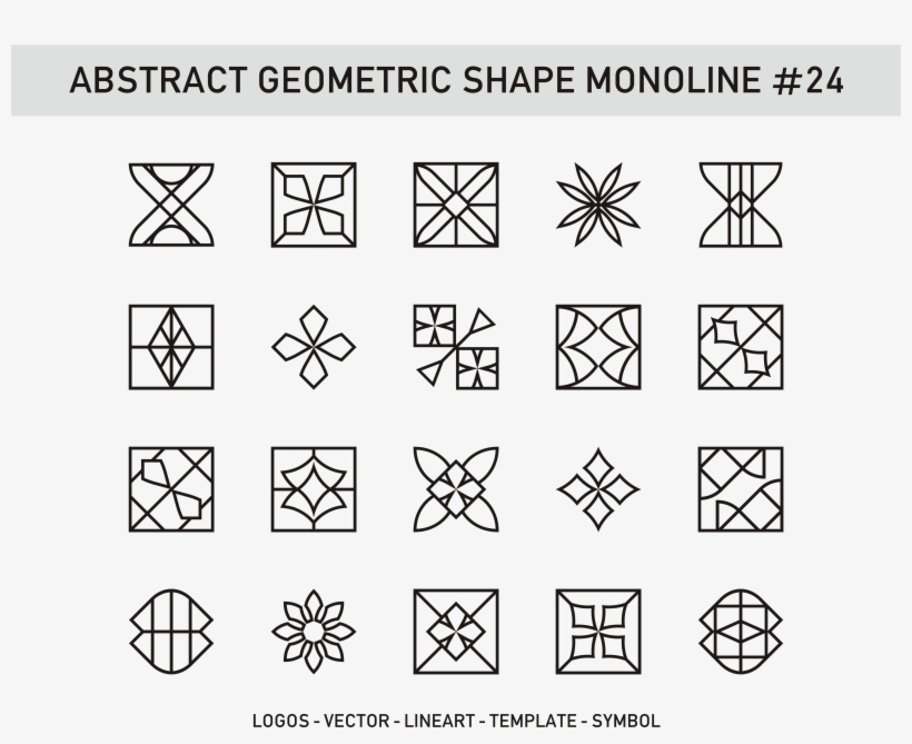 Abstract Geometric Shape Monoline - Socio Spatial Segregation In India, transparent png
